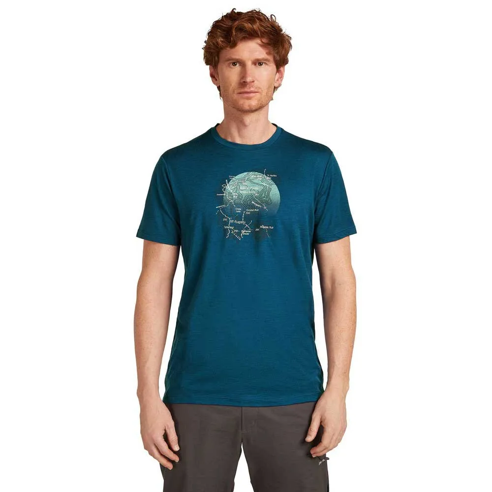 

Футболка Icebreaker Merino 150 Tech Lite Ruapehu Round, синий