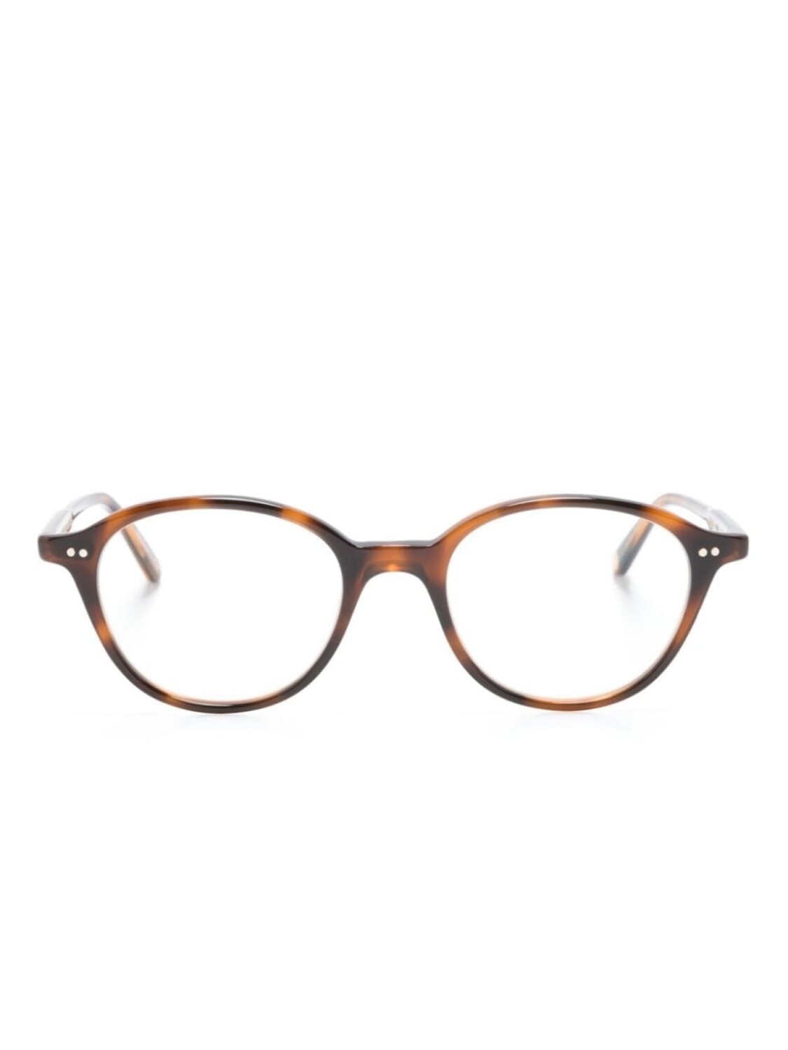 

Garrett Leight очки Franklin в круглой оправе, коричневый