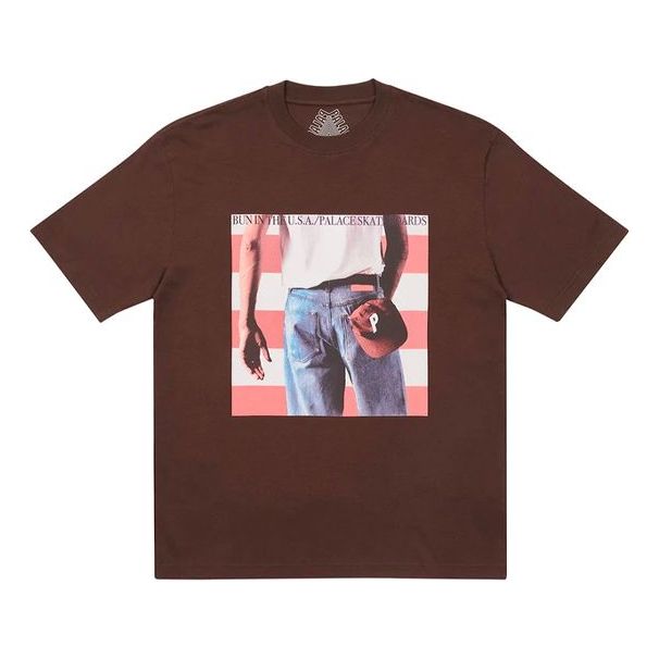

Футболка PALACE Born to Bun Character Casual Short Sleeve Unisex Brown, коричневый