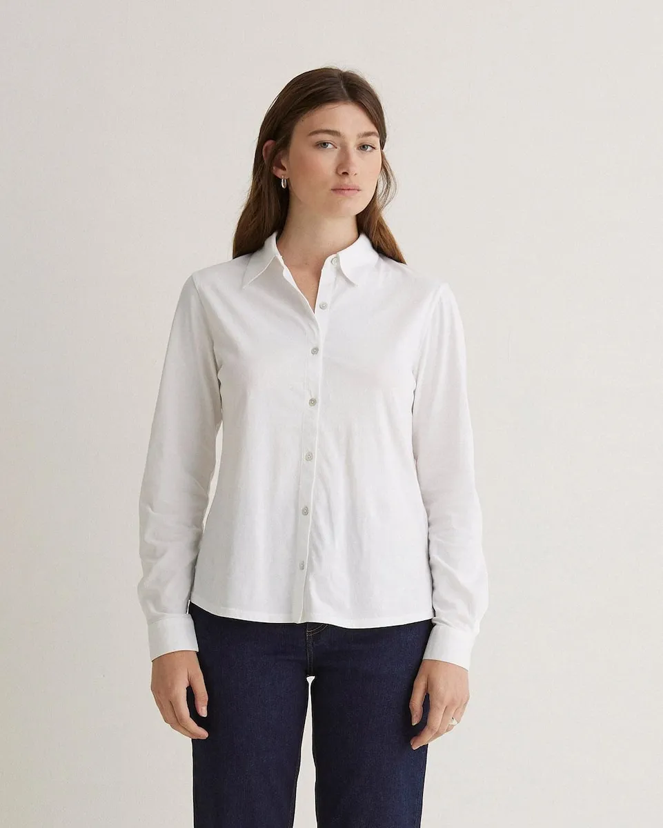 

Женская рубашка с длинными рукавами на пуговицах Yerse, белый