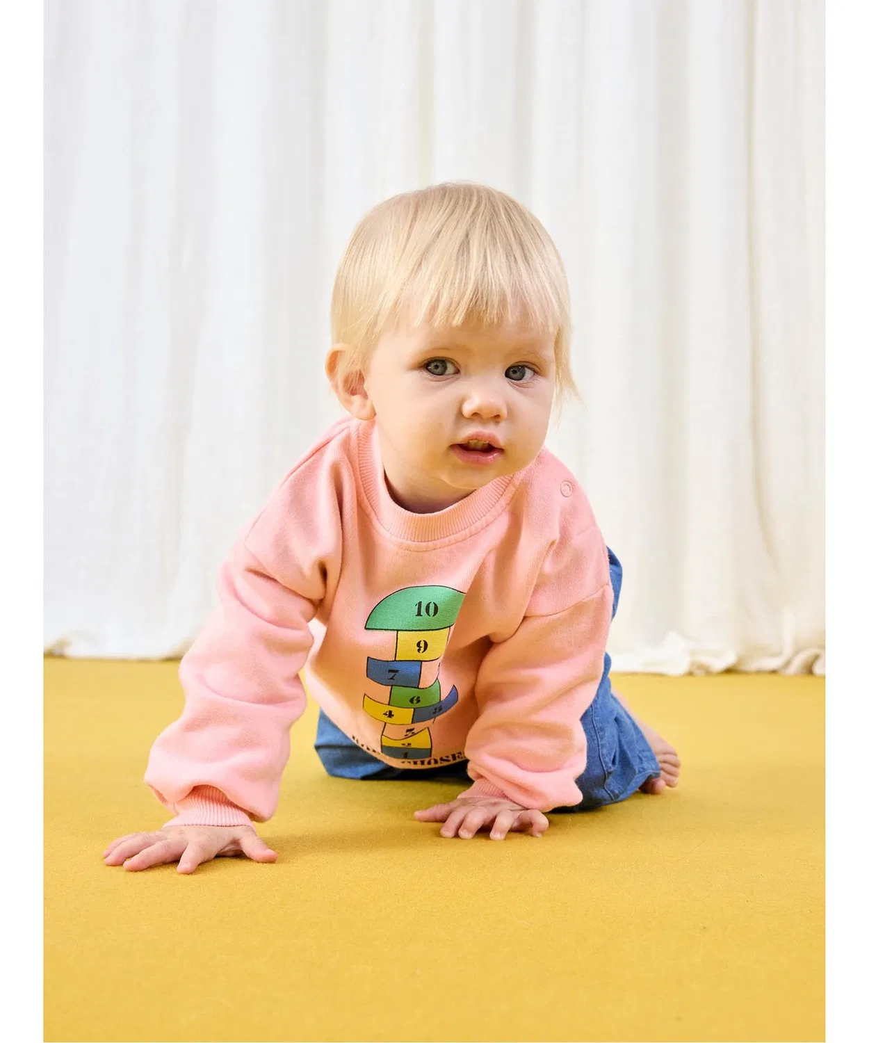 Детский свитшот Hopscotch BOBO CHOSES, розовый — фото 4