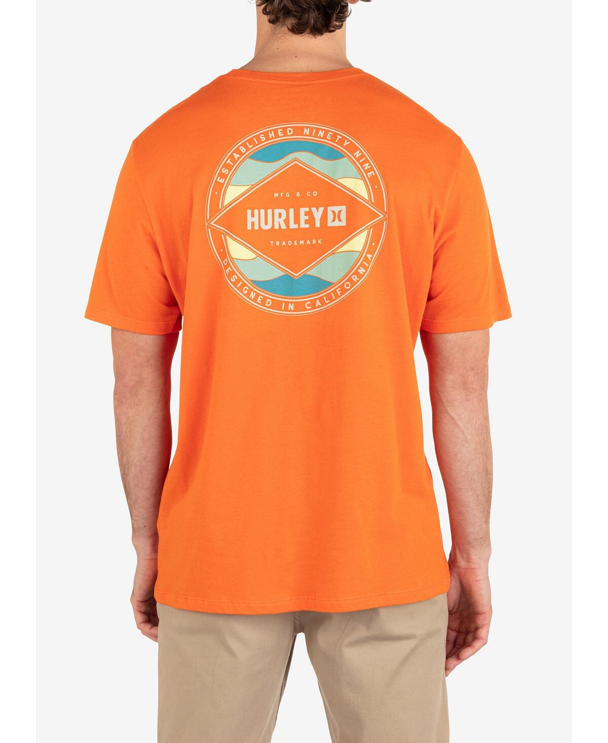 

Мужская повседневная волнистая футболка с коротким рукавом Hurley