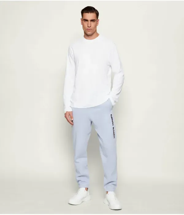 Спортивные штаны в стиле ретро regular fit Calvin Klein, небесно-голубой — фото 2
