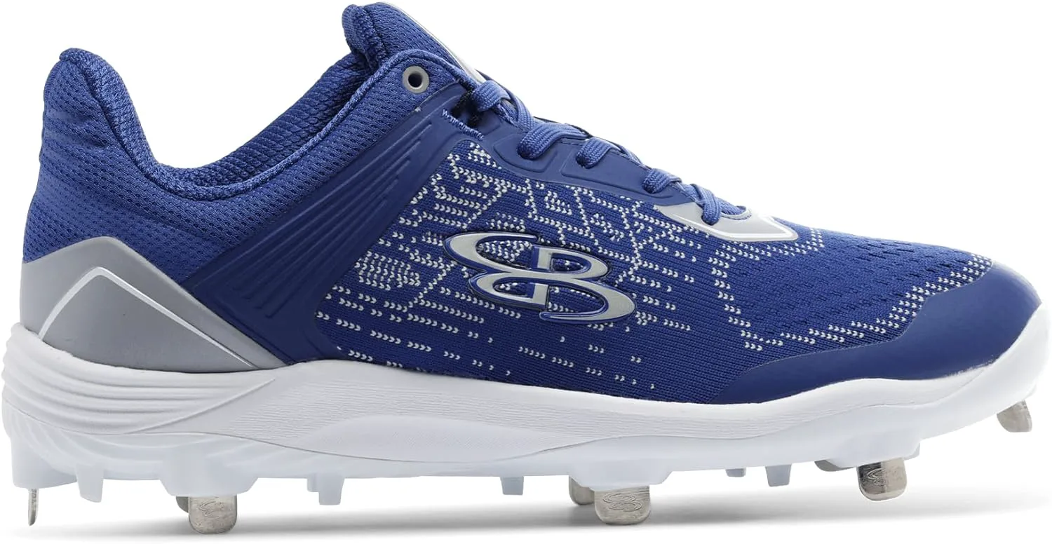 Boombah Viper Pureknit Мужские металлические бутсы - Статус - Разнообразие цветов - Разные размеры, синий/серый/белый — фото 3