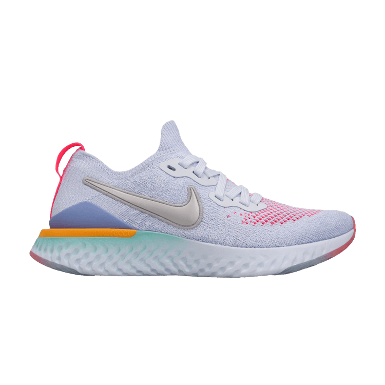 

Кроссовки Nike Epic React Flyknit 2 GS 'Aluminum', синий