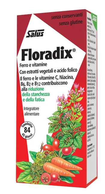 

Floradix 84 таблетки Железо и витаминная добавка
