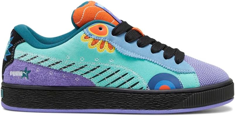 

Мужские замшевые кроссовки PUMA XL Ddlm с шнуровкой, повседневные - синие, фиолетовые