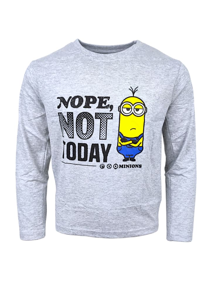 

Рубашка с длинным рукавом Minions, серый