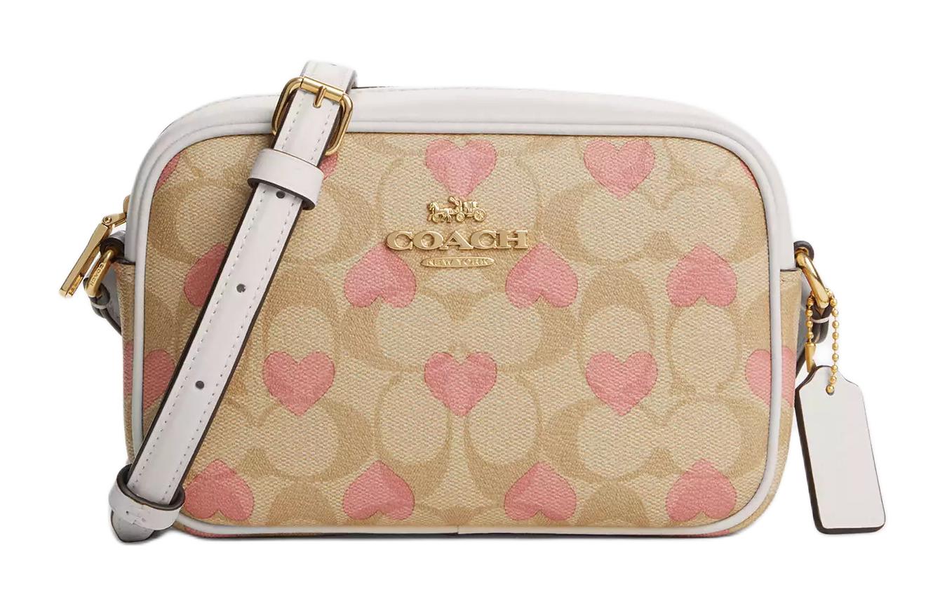 

Jamie Coated Canvas With Leather Camera Bag, Shoulder Bag, Crossbody Bag Mini Women's COACH