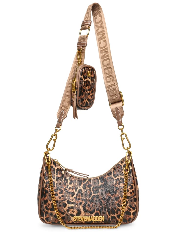 

Наплечная сумка Steve Madden, цвет leopard