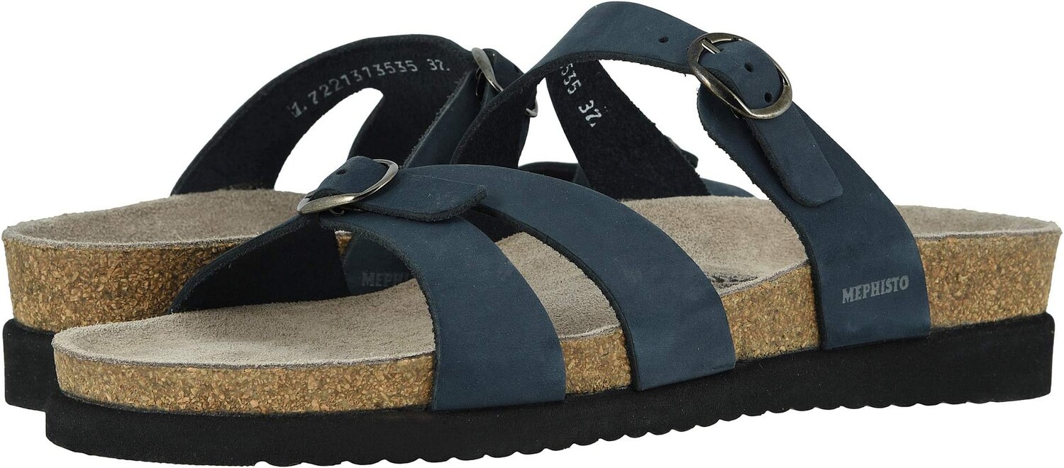Сандалии на плоской подошве Hannel Mephisto, цвет Navy Nubuck