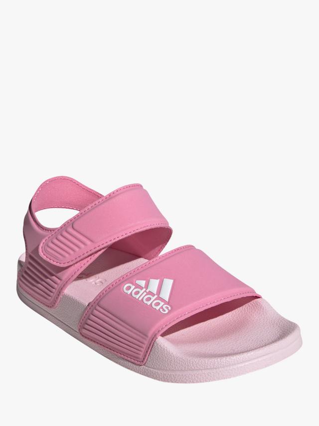 Детские сандалии Adilette с открытым носком adidas, Pink — фото 2