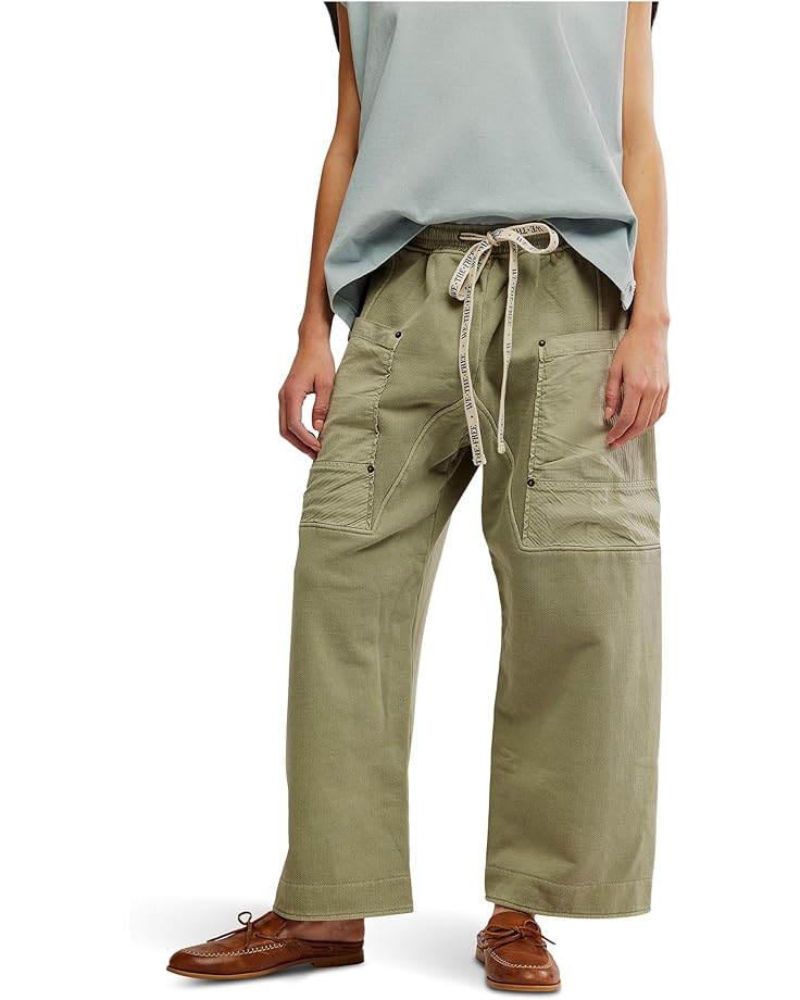 

Брюки Free People We The Free Jet Set Knit Pull-On Pants, цвет Oil Green