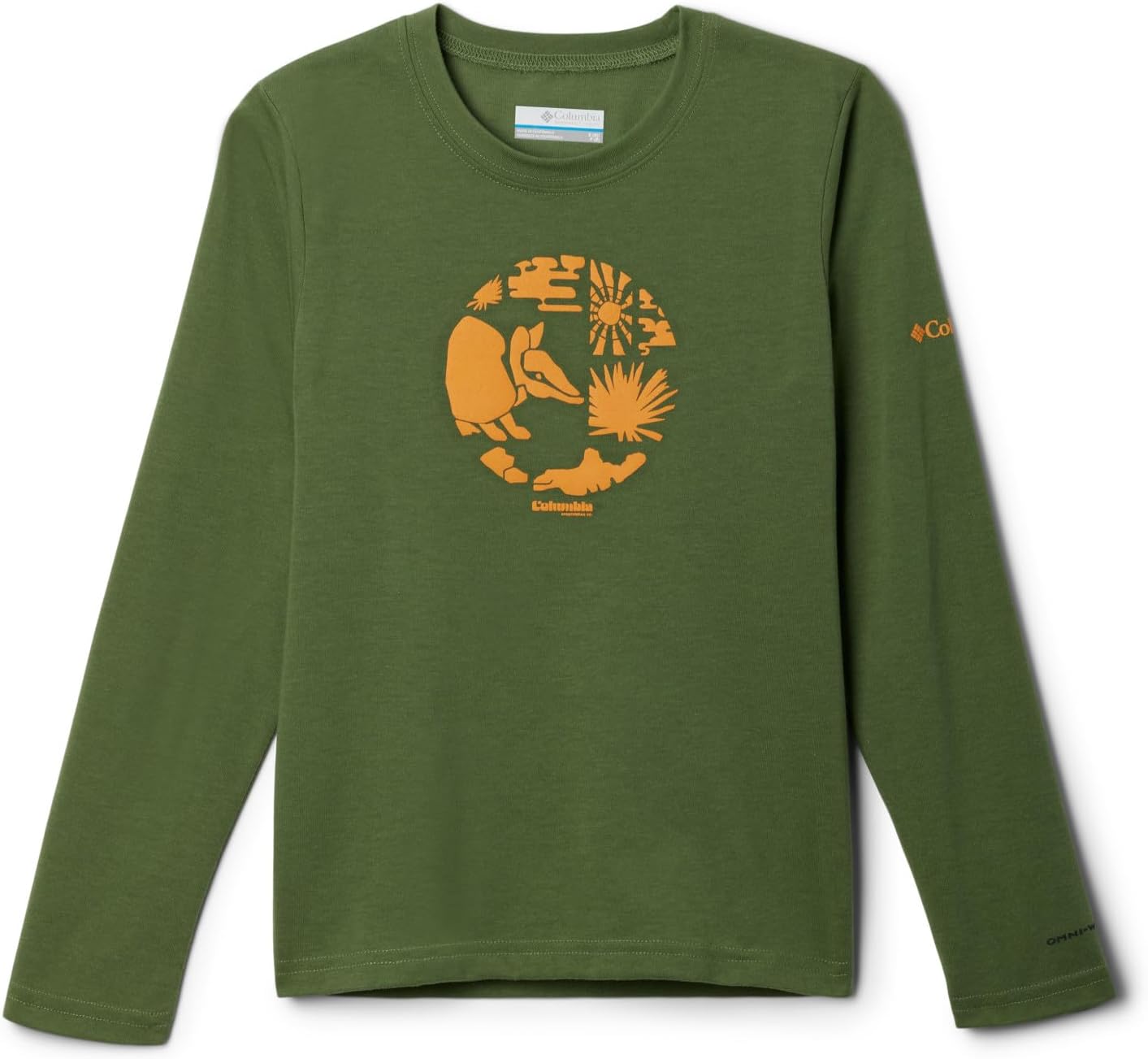 

Футболка Columbia Boys La Poudre Pass с длинным рукавом, Canteen/Arid Aardvark