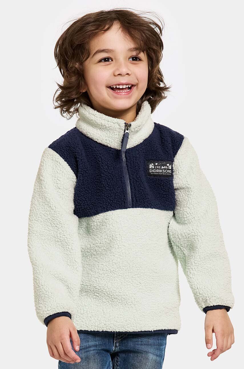 

Детская флисовая толстовка Didriksons GOSIG KIDS HALFZIP, зеленый