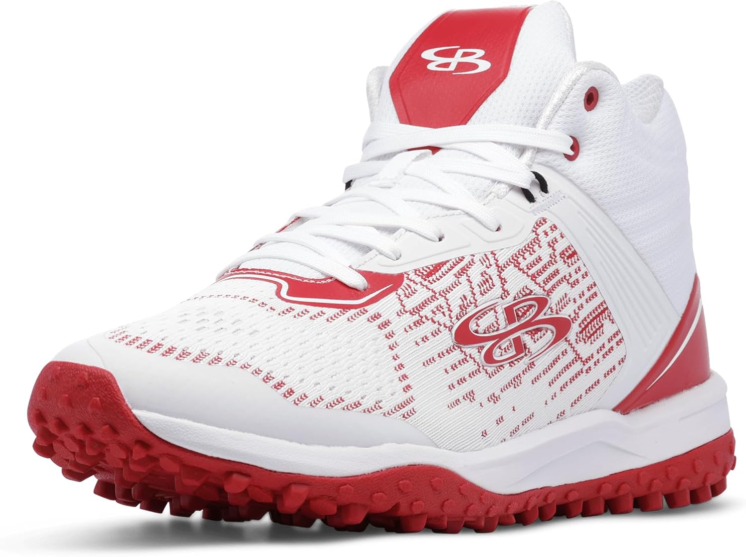 

Мужские футбольные кроссовки Boombah Viper Pureknit Turf Mid - Статус - Разнообразие цветов - Разные размеры, белый/красный