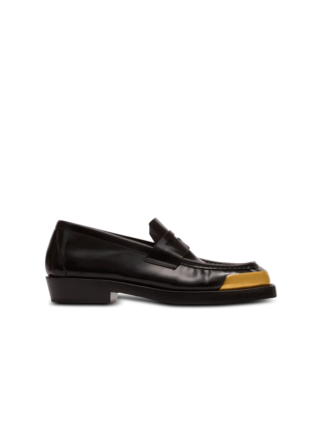 

Лоферы из лакированной кожи с квадратным мысом Balmain, черный