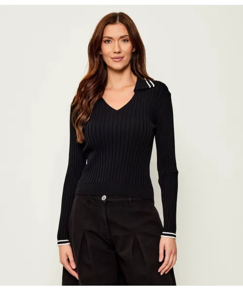 

Льняной свитер Slim fit Pinko, черный