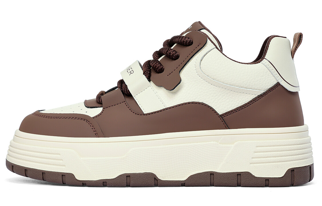 

Кроссовки CВ°BANNER Skateboard Shoes Women's Low-Top Brown, Коричневый, Кроссовки CВ°BANNER Skateboard Shoes Women's Low-Top Brown