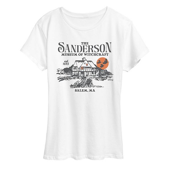 

Женская футболка с принтом 'Hocus Pocus: Музей колдовства Сандeрсон' Disney, White