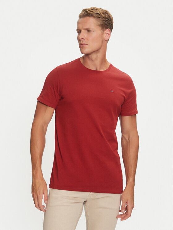 

Футболка узкого кроя Tommy Jeans, красный