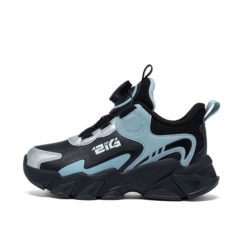 

Slip Resistant Anti Kick Cushioning Abrasion Resistant Rebound Waterproof Kids Lifestyle Shoes Kids' BIG WASP, черный синий