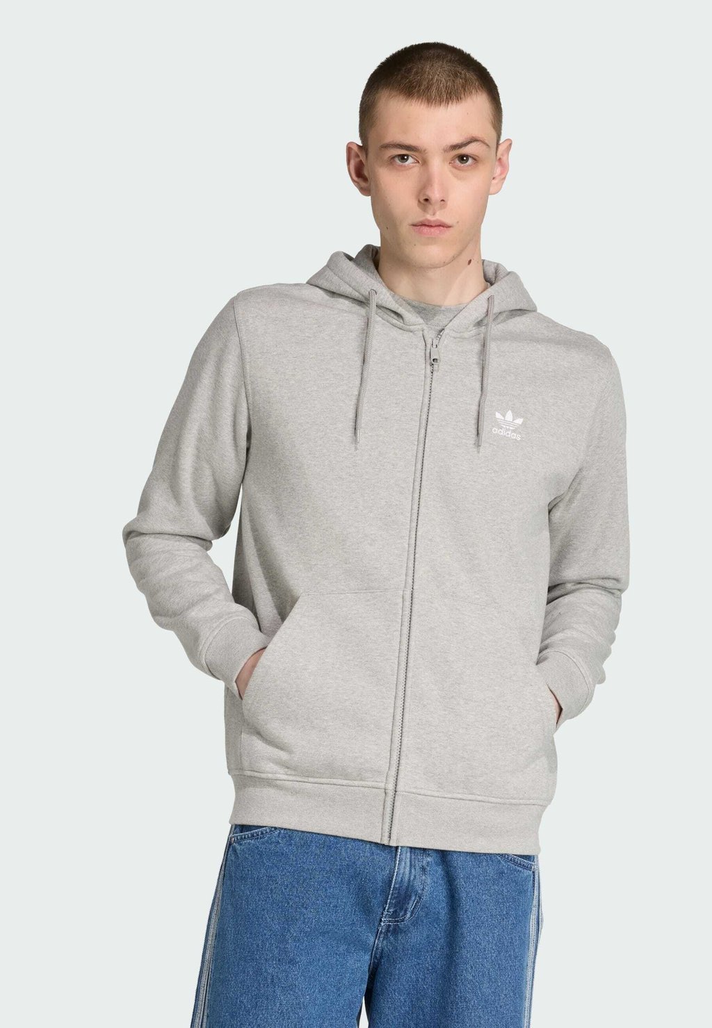 

Толстовка на молнии Adidas Originals, серый