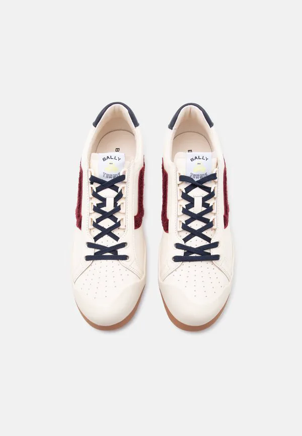 Капсульные кроссовки для теннисных соревнований Bally, Bone/Peacoat/Red — фото 4