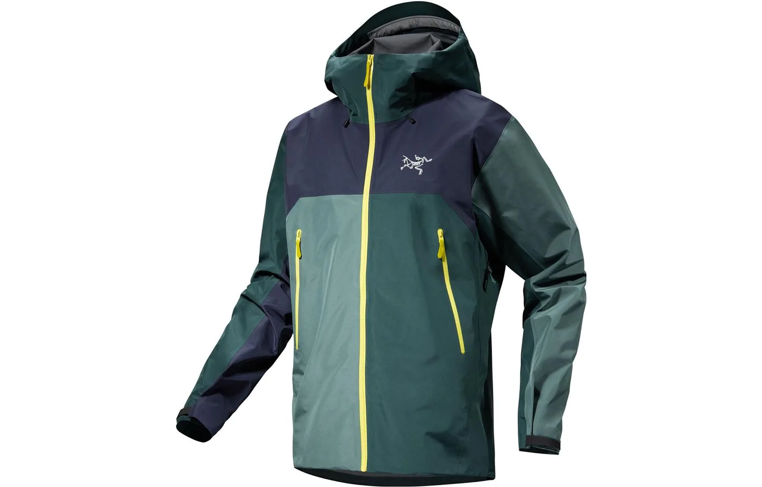 Водонепроницаемая и дышащая куртка BETA LIGHTWEIGHT мужская Arcteryx, Black Sapphire/Pale Green/Black Sapphire/Pytheas