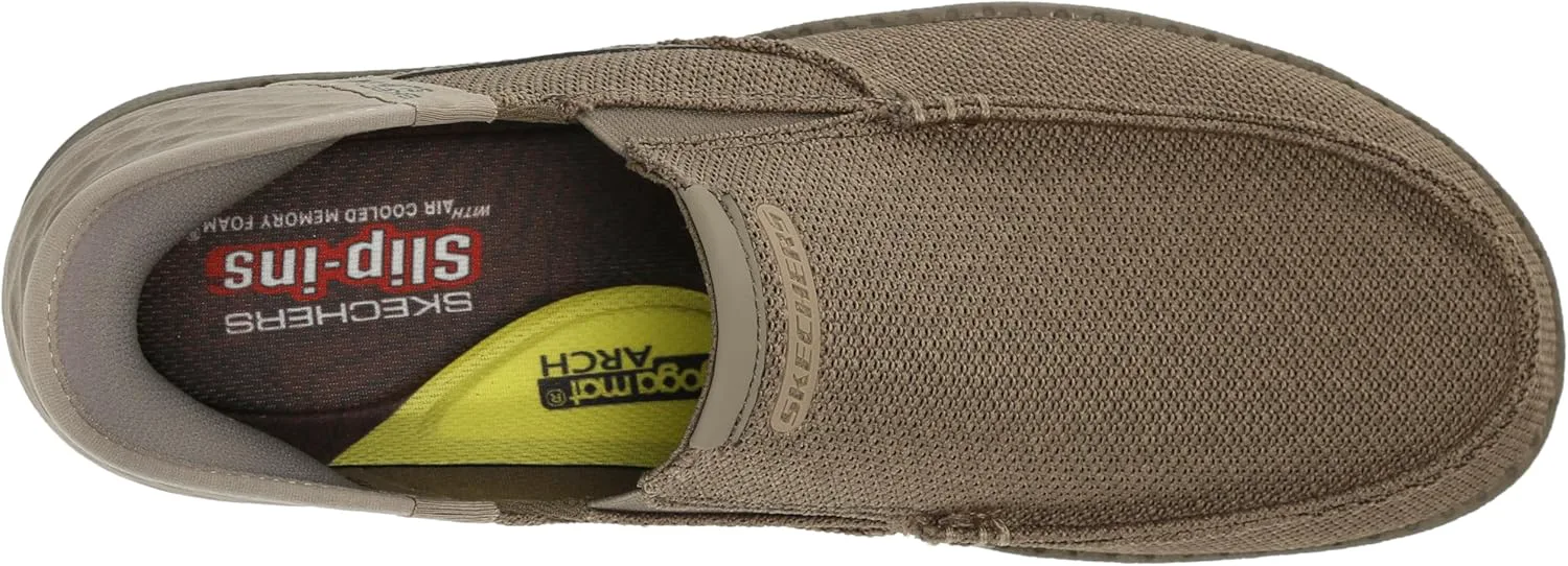 

Мужские кеды Skechers Streetwear Melson - Bentin Moc Toe Casual Slip-Ins