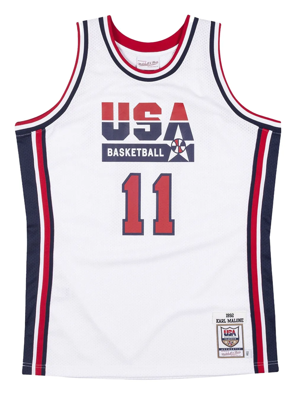 

Топ USA 1992 Karl Malone Mitchell & Ness, белый