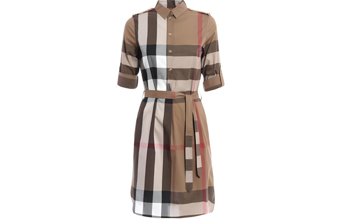 

Платье с короткими рукавами женское многоцветное Burberry