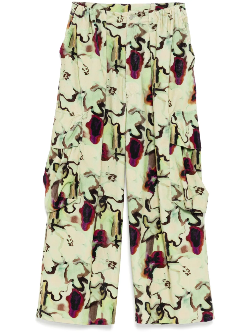 

Брюки карго Watercolour Floral Collina Strada, зеленый