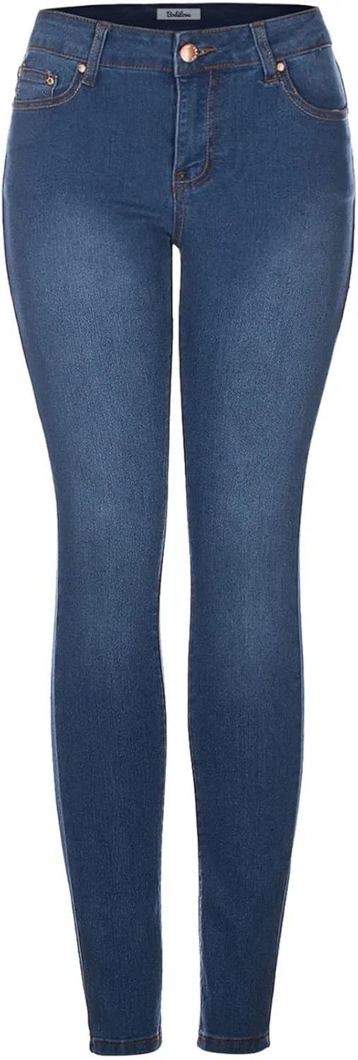 

2LUV Женские скинни джинсы с 5 карманами