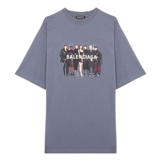 

Футболка Balenciaga Real Balenciaga T-shirt 'Grey', серый