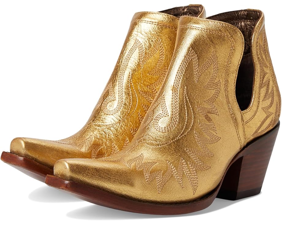 Сапоги женские Ariat Dixon Bootsie ковбойские с узором, золотой
