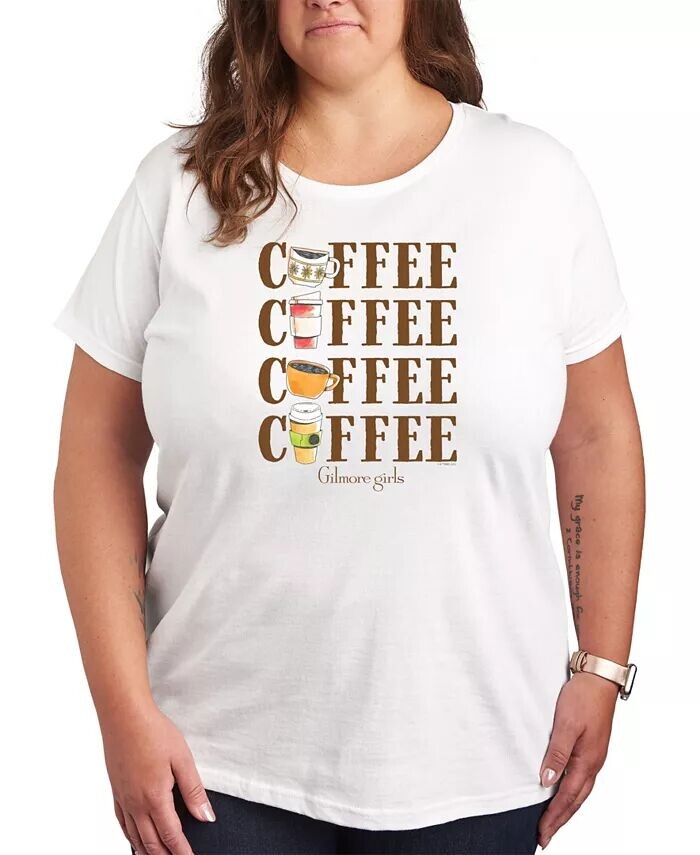 

Модная футболка с рисунком Gilmore Girls больших размеров Hybrid Apparel, белый