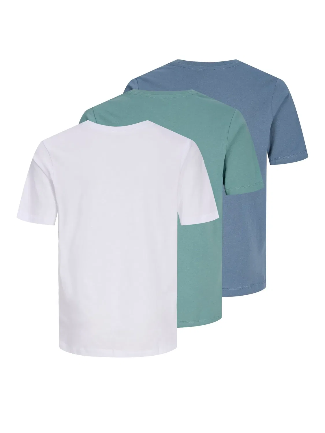 Футболка 3er-Pack JACK & JONES Junior, blue mirage — фото 2