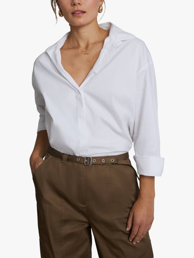 

Унисекс рубашка прямого кроя Hay Life, White