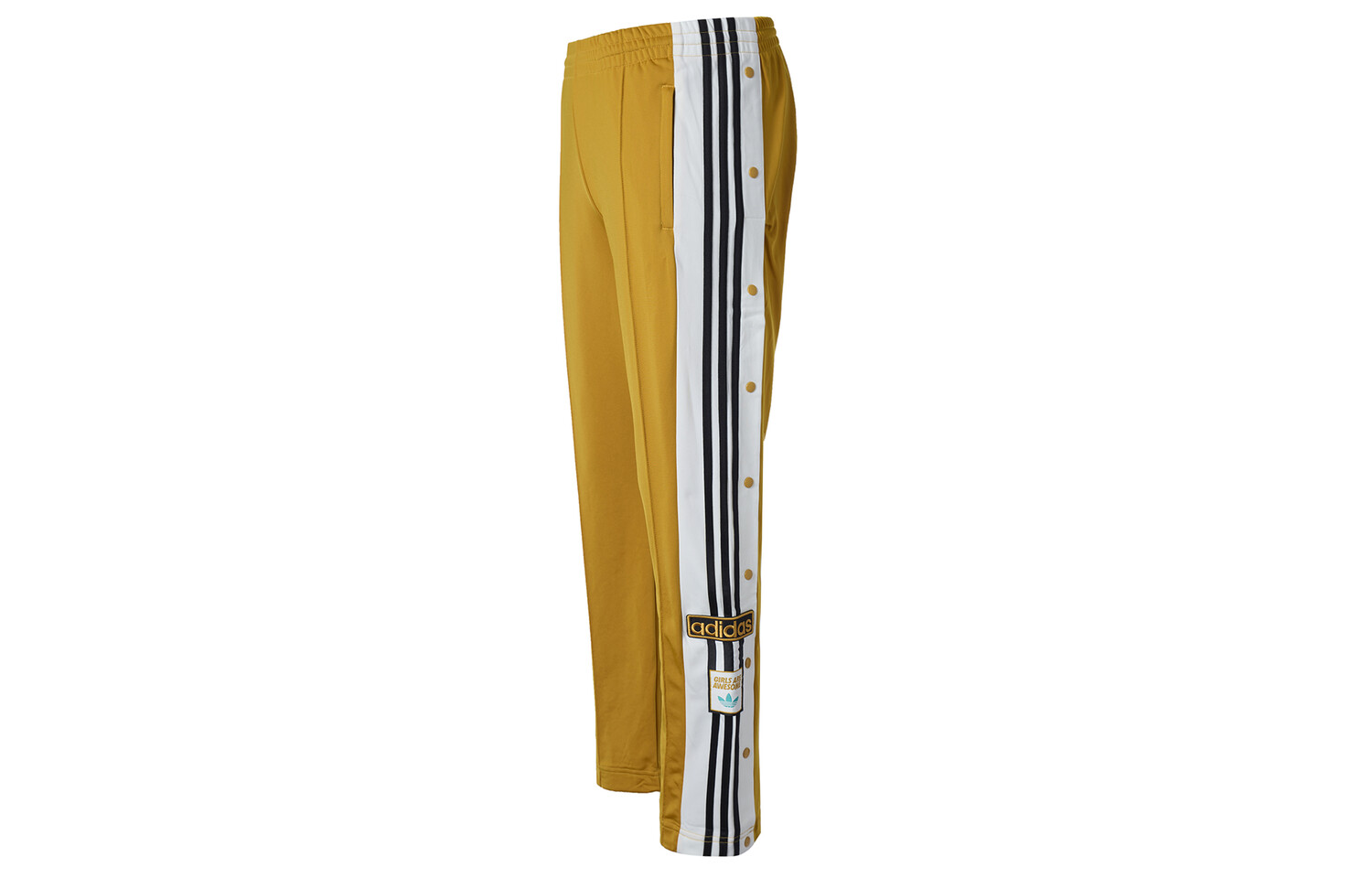 Женские трикотажные спортивные штаны ADIBREAK, желтые Adidas Originals — фото 2