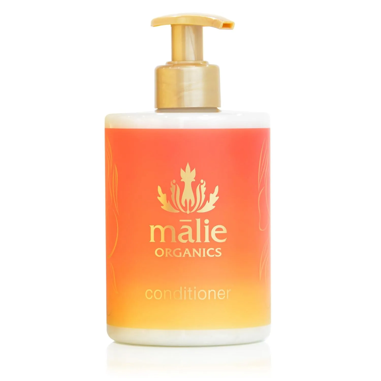 Кондиционер Mālie Organics, аромат мангового нектара, ежедневное увлажнение для всех типов волос, экстракт зеленого чая + масло авокадо, веганский, 400 мл. Malie Organics, orange