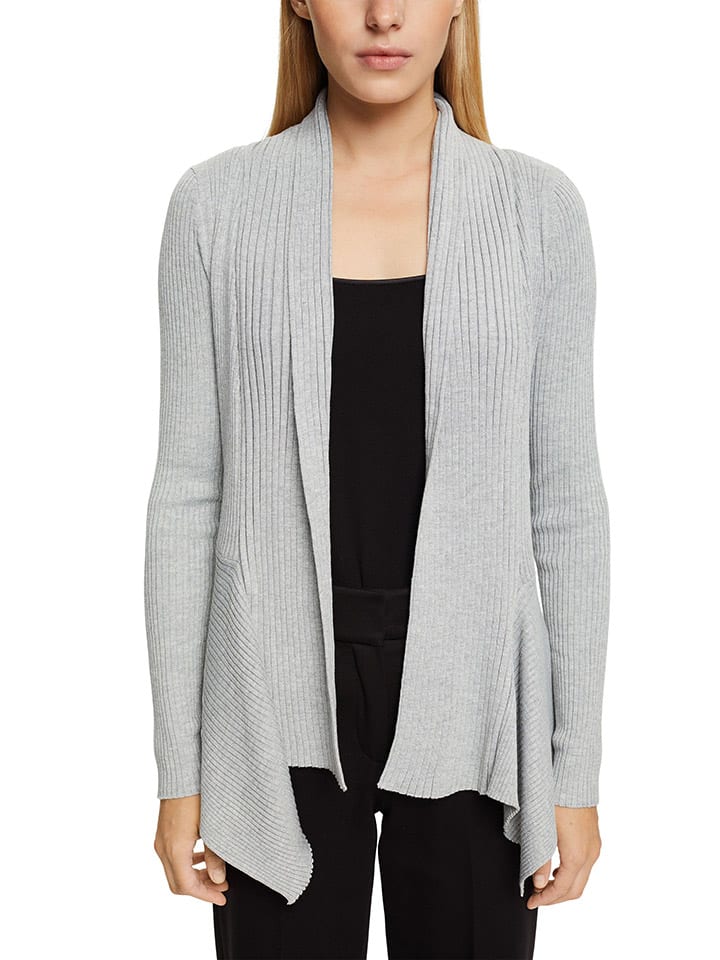 

Кардиган ESPRIT Cardigan, светло-серый