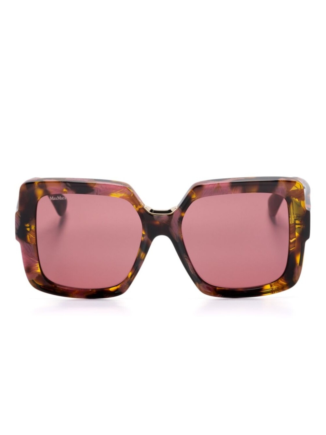 

Солнцезащитные очки в массивной оправе Max Mara Eyewear, коричневый