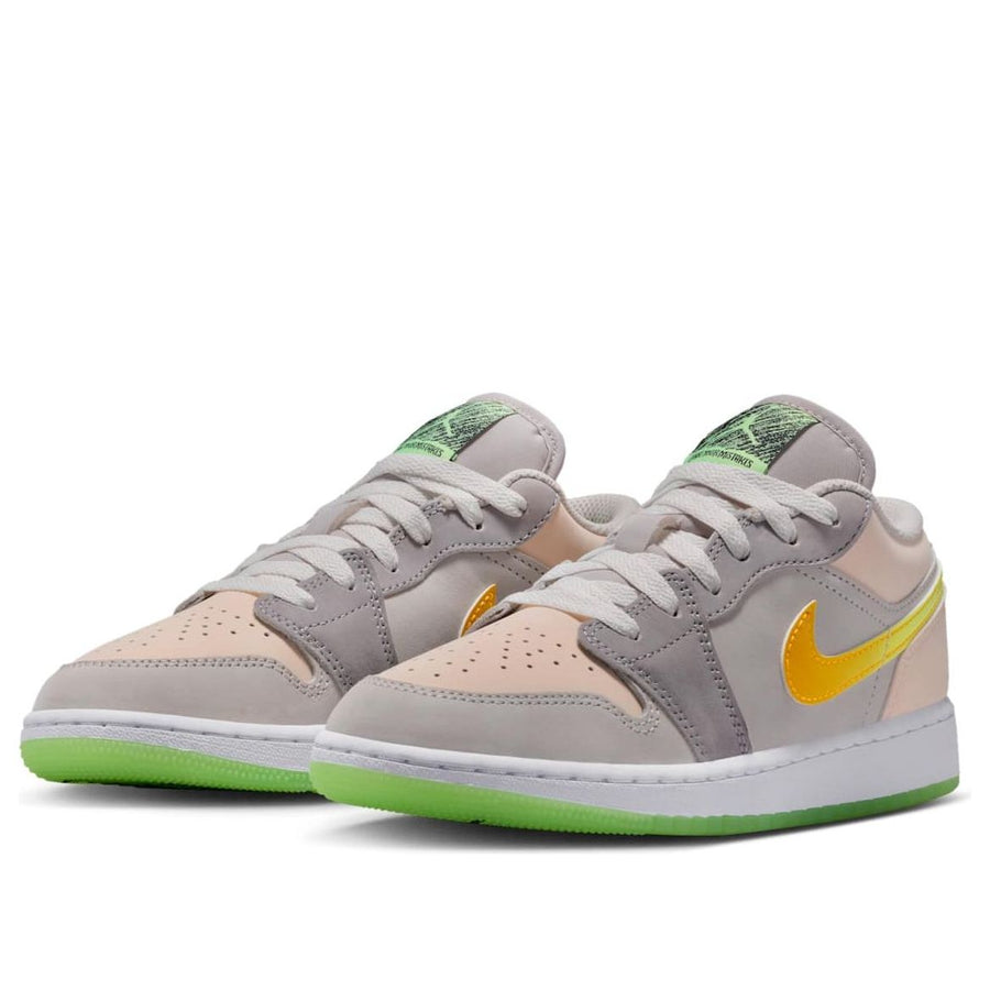 Кроссовки (GS) Air Jordan 1 Low 'Erase Your Mistakes', серый — фото 3