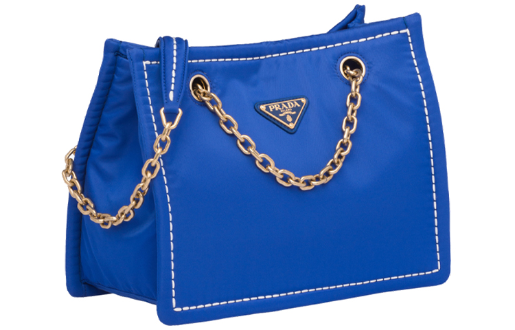 

Нейлоновая наплечная сумка через плечо унисекс синий PRADA