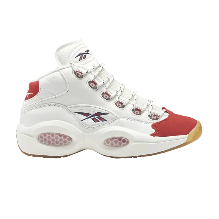 

Кроссовки Reebok Question Mid Vintage Red Toe, белый