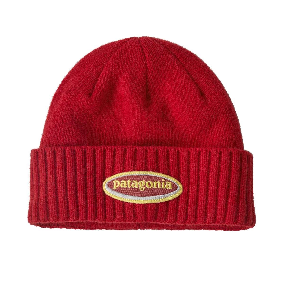 

Шапка Brodeo с ребристыми манжетами Patagonia, oval logo amanita красный