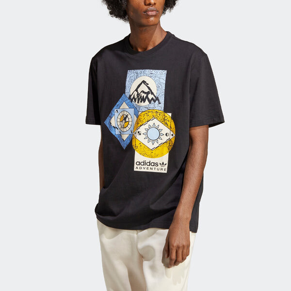 Футболка adidas originals Adventure FC Tee 'Black', черный — фото 2