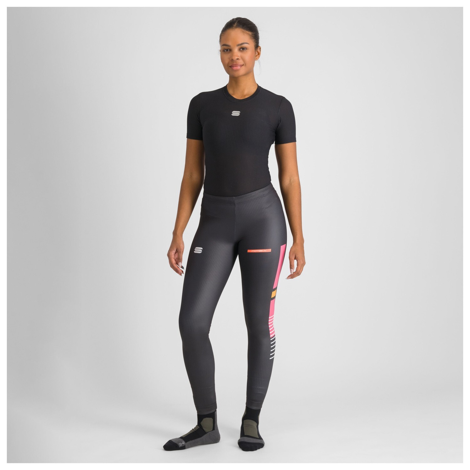 

Брюки для беговых лыж Sportful Apex Tight, цвет Black/Raspberry Pink