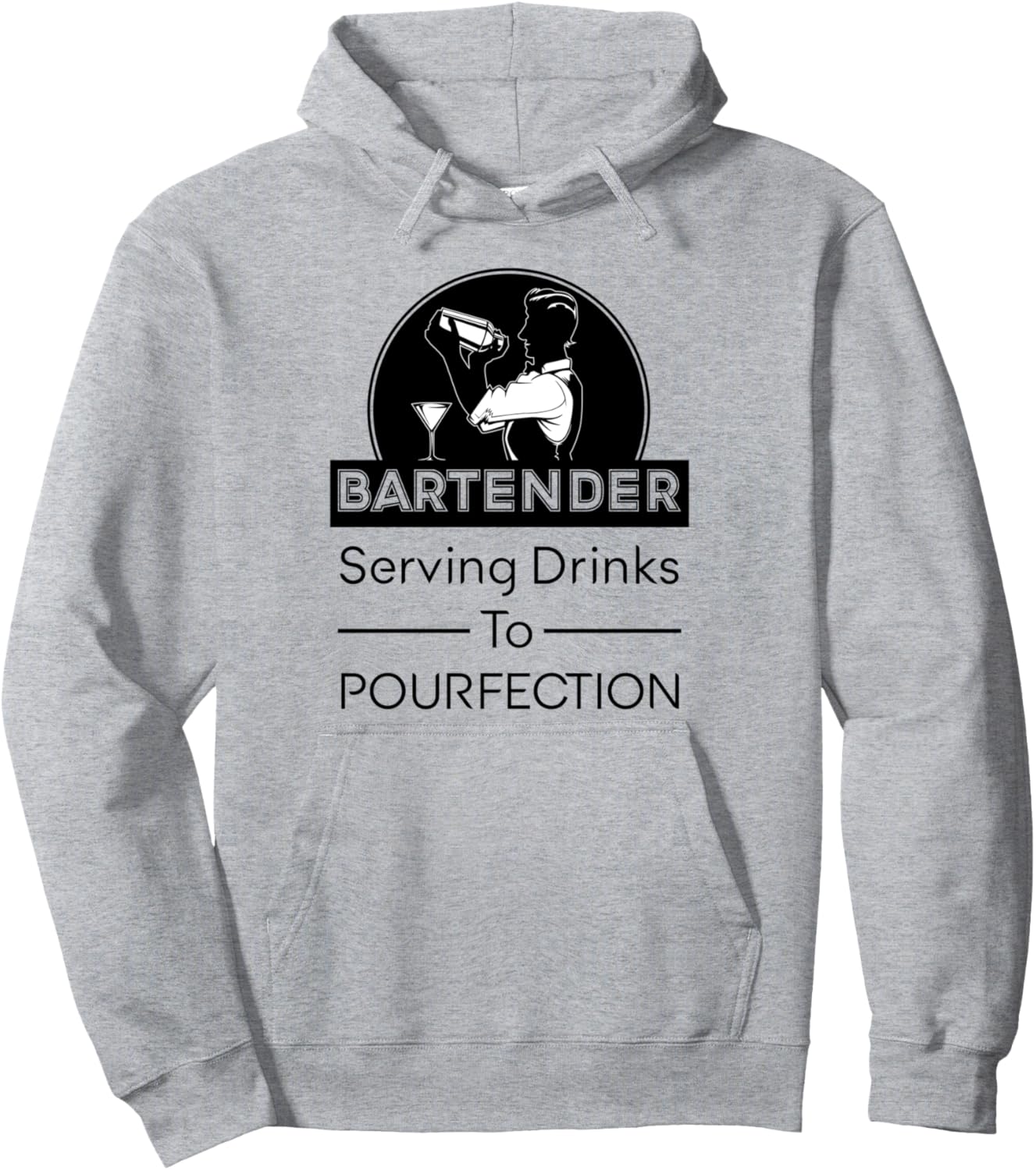 

Бармен миксолог алкогольный напиток толстовка бармена Bartender Gifts, серый
